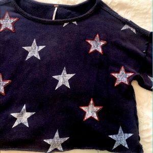 Free People cropped sweatshirt